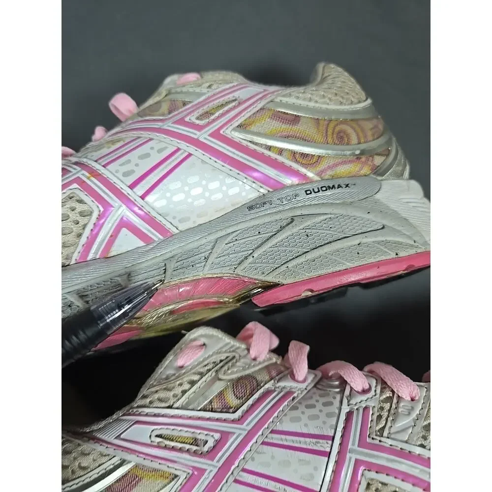 Asics Gel Kayano 16 Womens 9.5 Running Shoes Pink Silver White T050N - Picture 16 of 16